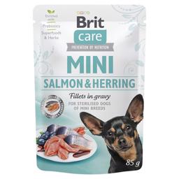 Brit Care Minifiléer i sås med lax & sill 85g